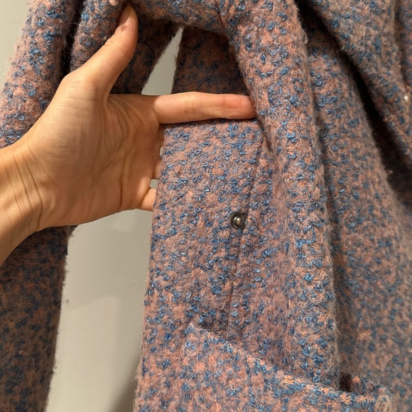 Oversized single-breasted coat - Armani Exchange - Picture 6 of 14